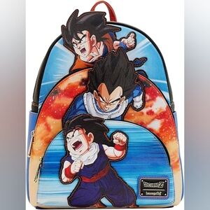 Loungefly Dragon Ball Z Triple Pocket Backpack